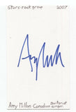 Amy Milan Signed 3x5 Index Card Autographed Signature Singer Stars