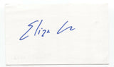 Eliza Clark Signed 3x5 Index Card Autographed Signature Author Writer
