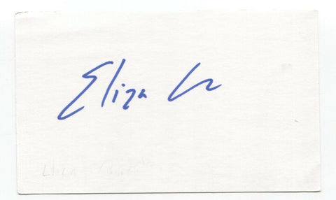 Eliza Clark Signed 3x5 Index Card Autographed Signature Author Writer