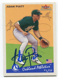 2002 Fleer Tradition Adam Piatt Signed Card MLB Baseball Autograph AUTO #220