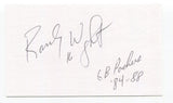 Randy Wright Signed 3x5 Index Card Autographed Football NFL Green Bay Packers