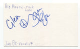 Big House Jan Ek Signed 3x5 Index Card Autographed Signature