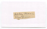 Wally Moses & Roger "Doc" Cramer  Signed Cut Index Card Autographed Baseball MLB