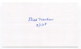 Bill Werber Signed 3x5 Index Card Autograph Baseball MLB New York Yankees