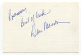 Dan Mason Signed 4x6 Index Card Autographed Signature Star Trek TNG