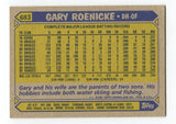 1987 Topps Gary Roenicke Signed Card Rookie RC Baseball Autographed AUTO #683