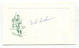 Dick Ruthven Signed Card Autographed MLB Baseball Roger Harris Collection