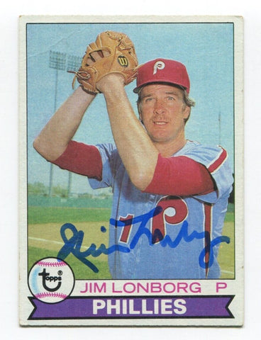 1979 Topps Jim Lonborg Signed Baseball Card Autographed AUTO #446