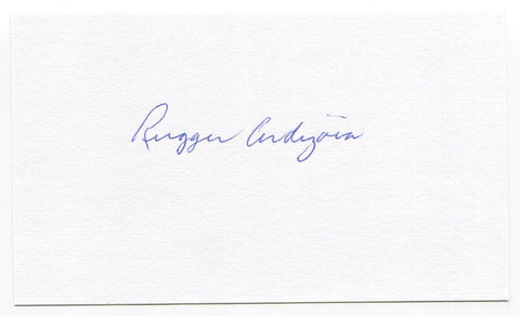 Rugger Ardizoia Signed 3x5 Index Card Autographed Signature New York Yankees 