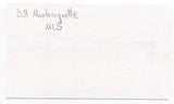 Bill Monbouquette Signed 3x5 Index Card Autographed MLB Baseball Boston Red Sox
