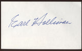 Earl Holliman Signed Index Card Signature Vintage Autographed AUTO 