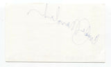 Cindy Marchionda Signed 3x5 Index Card Autographed Signature Singer Dancer