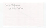 Jerry Stephenson Signed 3x5 Index Card Autographed MLB Baseball Boston Red Sox