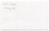 Clark Gillies Signed 3 x 5 Index Card Autographed NHL Hockey Hall of Fame HOF