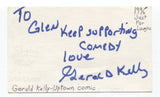 Gerald Kelly Signed 3x5 Index Card Autographed Signature Comedian Comic Actor