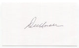 Del Unser Signed 3x5 Index Card Autograph MLB Washington Senators World Series