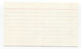 Ernie G. Signed 3x5 Index Card Autographed Signature Singer Musician