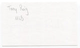 Tony Roig Signed 3x5 Index Card Autographed MLB Baseball Washington Senators