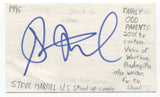 Steve Marmel Signed 3x5 Index Card Autographed Signature Writer Producer