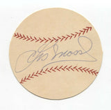 Les Moss Signed Paper Baseball Autographed Signature Baltimore Orioles