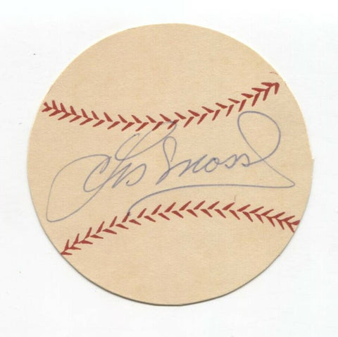 Les Moss Signed Paper Baseball Autographed Signature Baltimore Orioles