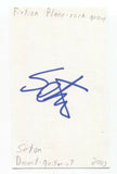 Fiction Plane - Seton Daunt Signed 3x5 Index Card Autographed Signature