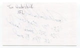 Tom Woodeshick Signed 3x5 Index Card Autograph Football NFL Philadelphia Eagles