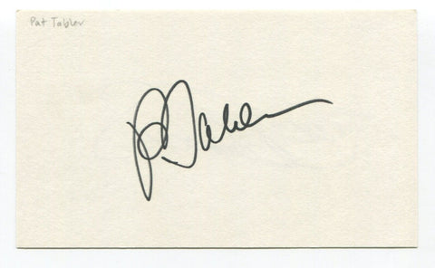 Pat Tabler and Doc Edwards Signed 3x5 Index Card Autographed Cleveland Indians