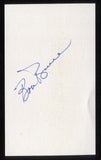 Bob Bruce Signed 3 x 5 Inch Index Card Autographed Baseball Signature