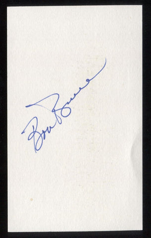 Bob Bruce Signed 3 x 5 Inch Index Card Autographed Baseball Signature