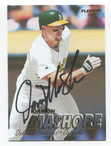 1997 Fleer Damon Mashore Signed Card Baseball MLB Autographed AUTO #192