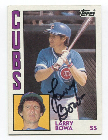 1984 Topps Larry Bowa Signed Baseball Card Autographed AUTO #757