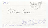 Catriona Crowe Signed 3x5 Index Card Autographed Signature Author Historian