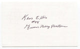 Ken Ellis Signed 3x5 Index Card Autographed NFL Football Green Bay Packers