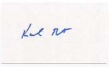 Karl Best Signed 3x5 Index Card Autographed Signature Seattle Mariners Baseball