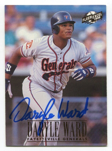 1996 Fleer Excel Daryl Ward Signed Card Baseball Autographed AUTO #54