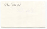 Sibby Sisti Signed 3x5 Index Card Autographed MLB Baseball Boston Braves