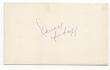 Darrall Imhoff Signed 3x5 Index Card Autographed Signature ABA NBA Basketball