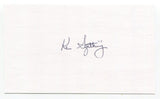 Ken Szotkiewicz Signed 3x5 Index Card Autographed Football NFL Detroit Tigers