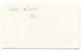 Eddie LeBaron Signed 3x5 Index Card Autographed NFL Football Dallas Cowboys