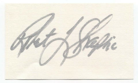 Robert Shapiro Signed 3x5 Index Card Autographed Vintage Signature OJ Simpson 