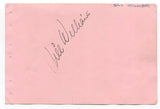 Bill Williams and Marjorie Davies Signed Album Page 1940's Autograph Kit Carson