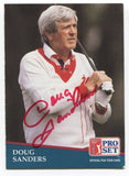 1991 Pro Set PGA Tour Golf Doug Sanders Signed Card Autographed #198