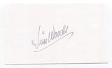 Jim Woods Signed 3x5 Index Card Autograph Baseball MLB Phillies and Sportscaster