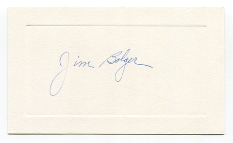 Jim Bulger Signed Card Autograph Baseball MLB Roger Harris Collection