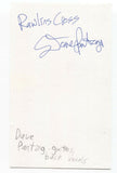 Rawlins Cross - Dave Panting Signed 3x5 Index Card Autographed Signature Band