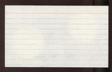 Lou Boudreau Signed 3x5 Index Card Vintage Autographed Baseball Signature