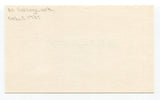 Al Hollingsworth Signed Index Card Autographed Baseball MLB Cincinatti Reds