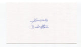 Dick Starr Signed 3x5 Index Card Autographed MLB Baseball New York Yankees