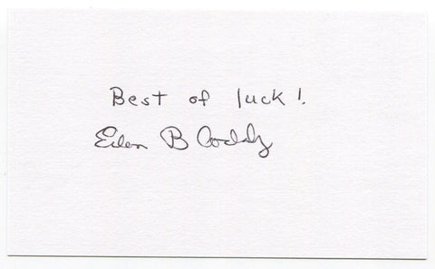 Ethan Blackaby Signed 3x5 Index Card Autographed Milwaukee Braves Debut 1962 MLB